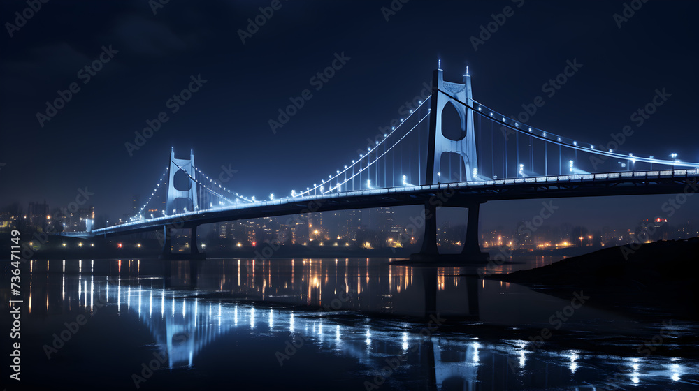 suspension bridge at night,,
suspension bridge