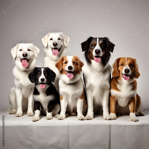 A group of dogs, pet animal,  © Anita