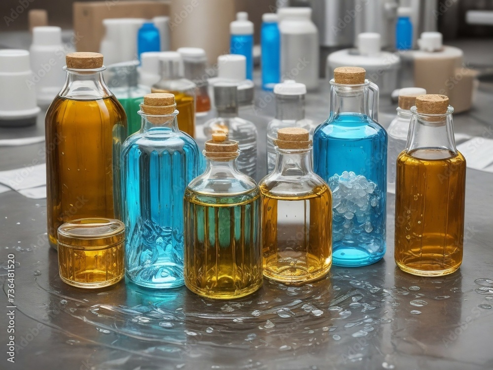 glass bottles with colored liquid glass bottles with colored liquid