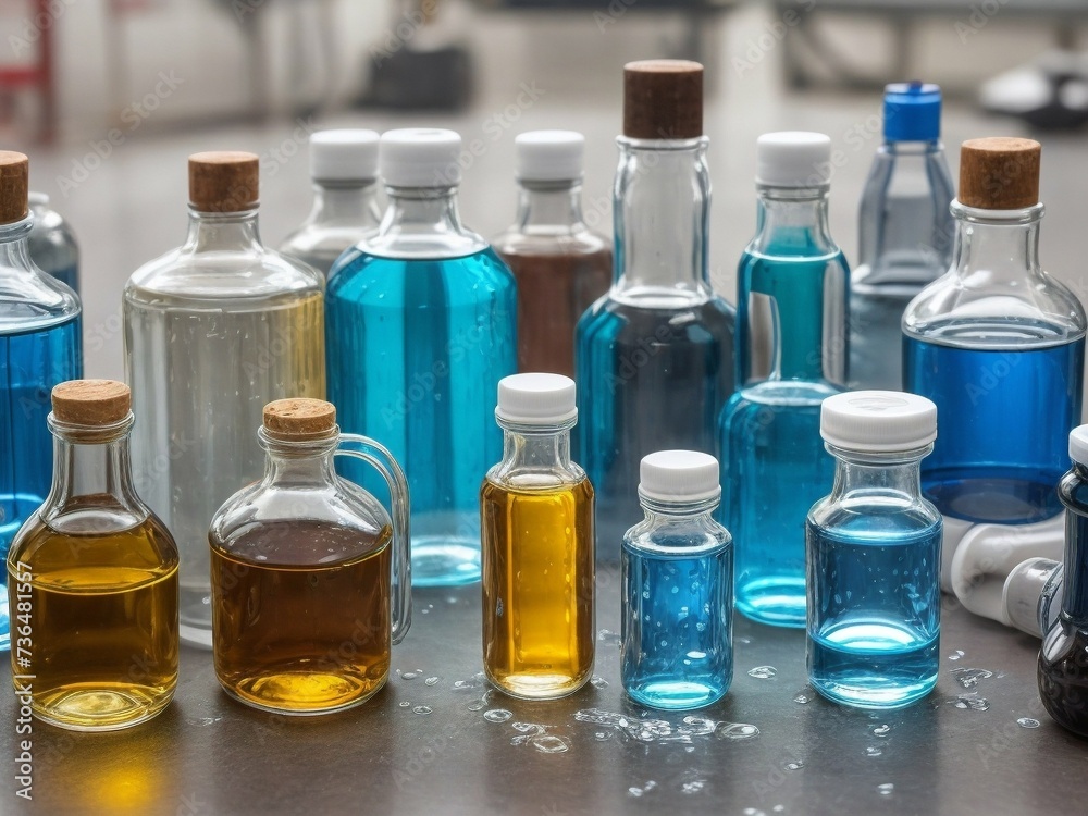 glass bottles with colored liquid glass bottles with colored liquid