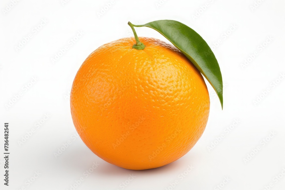Ripe orange isolated on white background Ripe orange isolated on white background