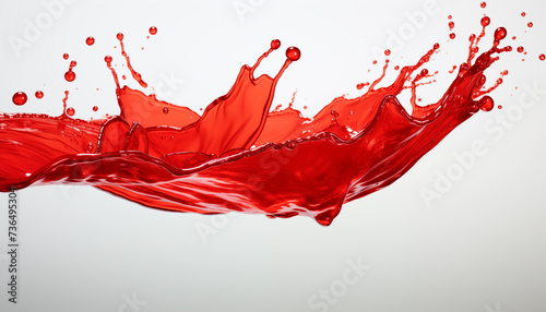 red paint splash isolated