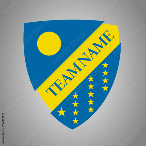 Crest Blue / Yellow