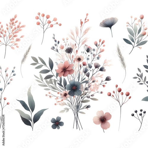 Tiny Botanicals in a Watercolor Journey