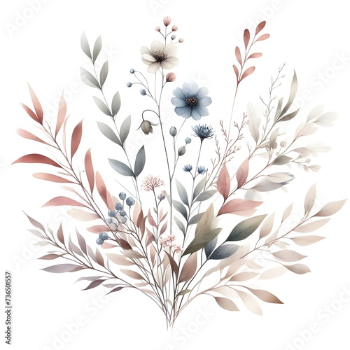 Tiny Blooms in Watercolor and Botany