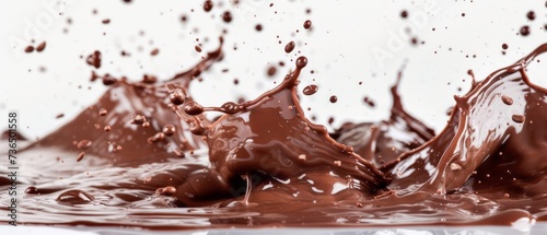 Elegant Chocolate Splash: A Symphony of Flavor and Texture.