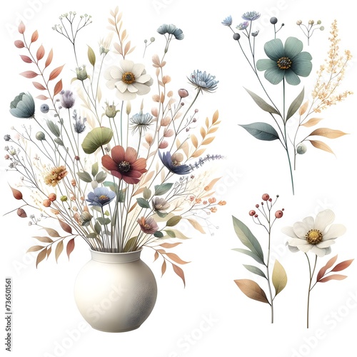 Tiny Blooms in Watercolor and Botany