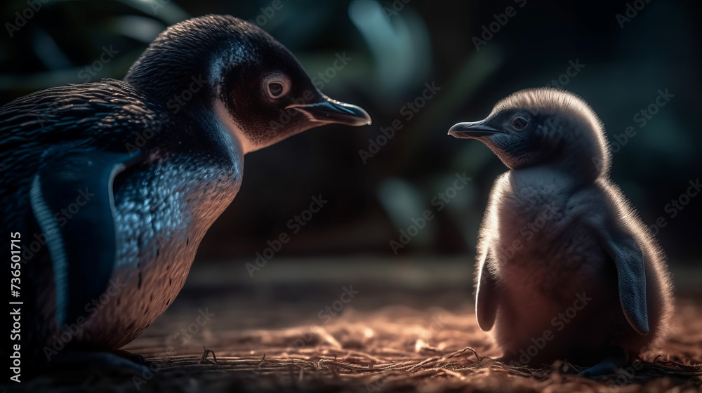 Fototapeta premium Captivating Wildlife: Exploring the Fascinating Avian World in All Its Splendor, generative AI