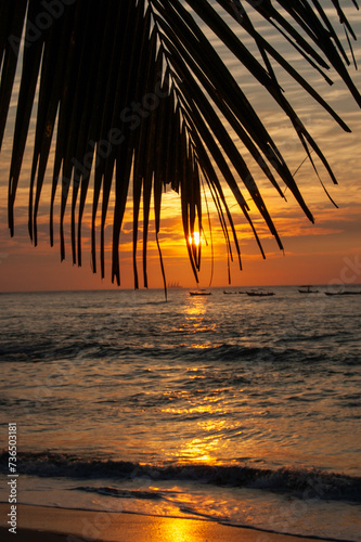 Fototapeta Naklejka Na Ścianę i Meble -  Sunset beach Costa Rica