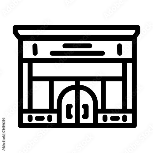 waxing salon hair depilation line icon vector illustration