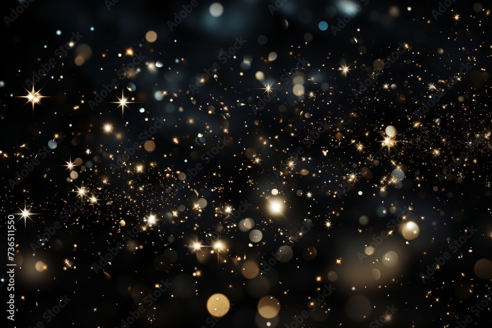 Black bokeh glitter background for special days like award shows or other glitter and glamour related events Black bokeh glitter background for special days like award shows or other glitter and glamour related events