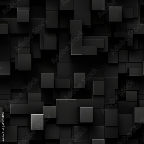 Dark black Geometric grid background Modern dark abstract texture seamless pattern © Darcraft