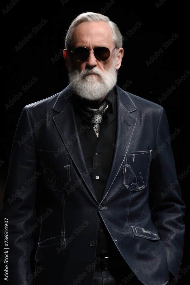 Senior model with sunglasses Senior model with sunglasses