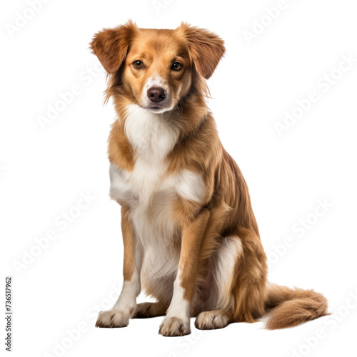 dog isolated on white background. With clipping path. © Alina