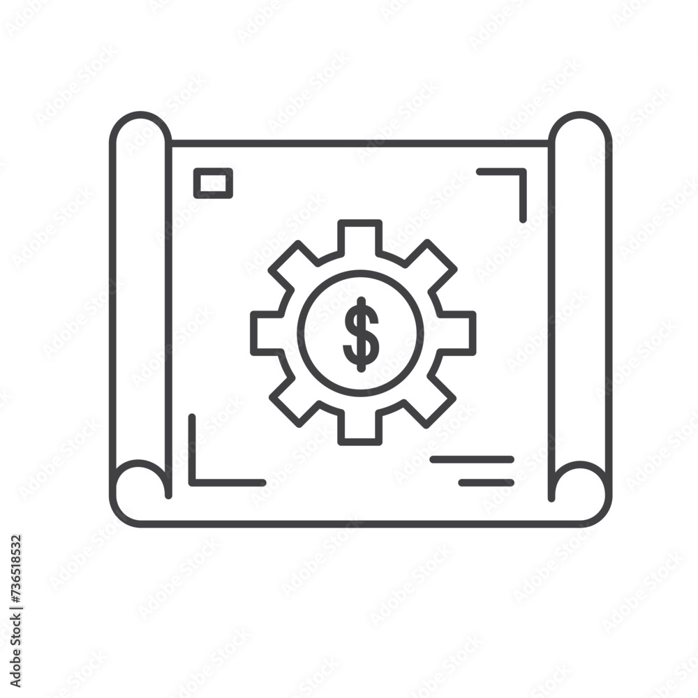Business Plan Blueprint to Success Vector Icon Design Business Plan Blueprint to Success Vector Icon Design