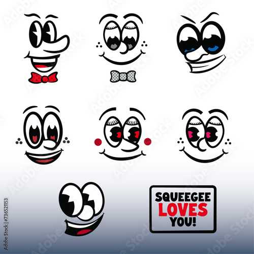 Vintage Character Face Bundle