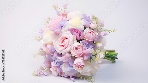 wedding bouquet on white background © natalystudio