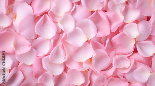 pastel rose petals background top view