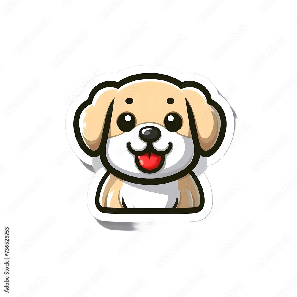Naklejka premium Cute Dog Breed Clipart