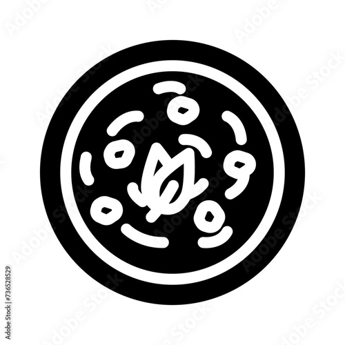 tom kha gai thai cuisine glyph icon vector illustration