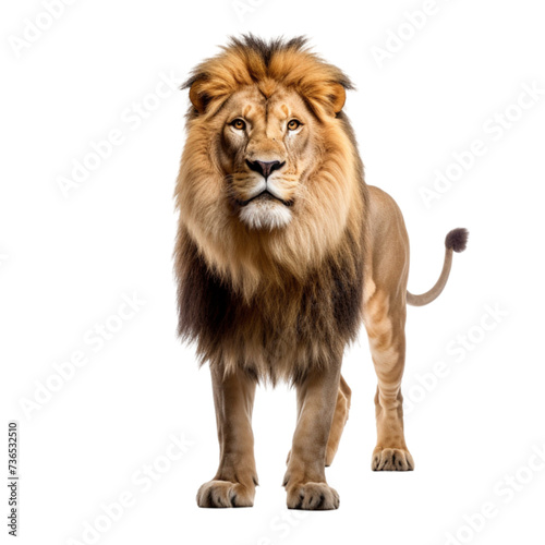 lion isolated on white background. With clipping path. © Alina