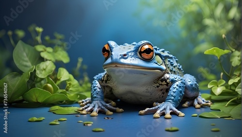 Green frog on the pastel background. 29 february leap year day concept  © TP SHOTS