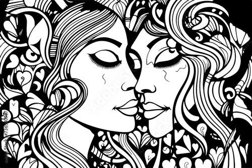 Malbuchseite für Erwachsene