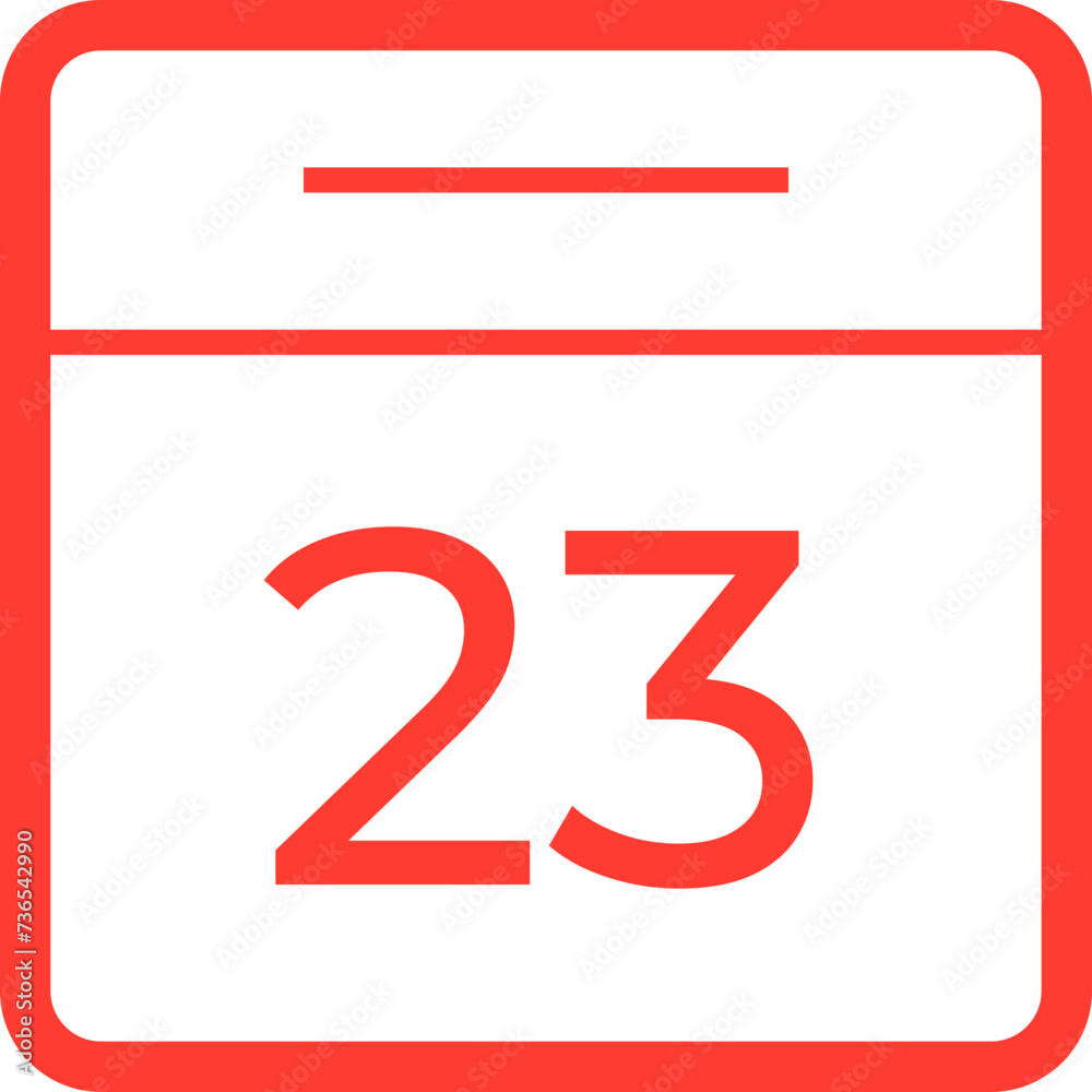 Vector simple icon calendar, 31 day of the month, collection of calendar symbols. Vector simple icon calendar, 31 day of the month, collection of calendar symbols.