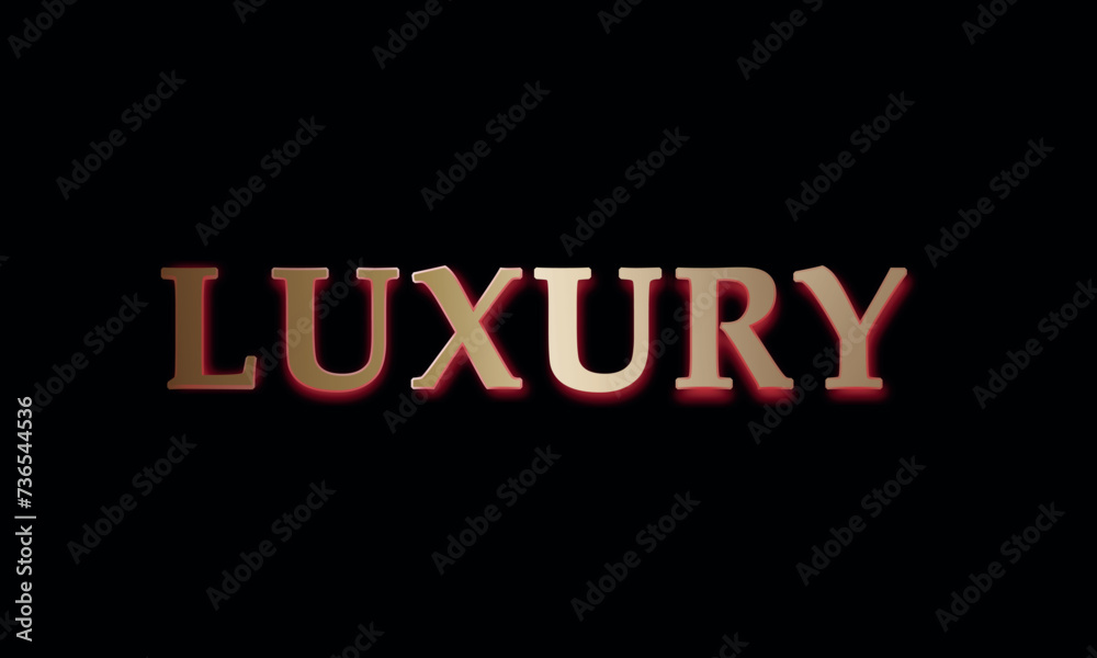 Obraz premium luxury text vector