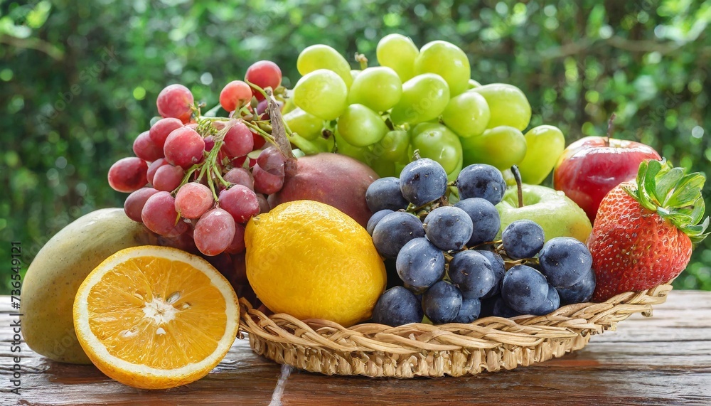 fresh organic watercolor fresh fruits basket set transparent png background fresh fruits basket png bundle