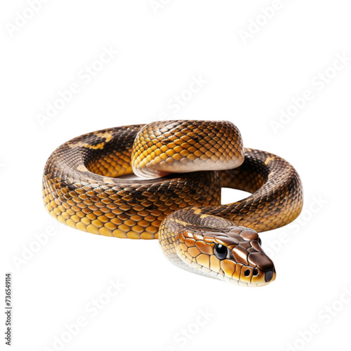 snake isolated on white background. With clipping path.