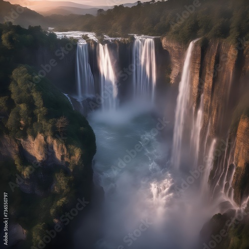 waterfall in park