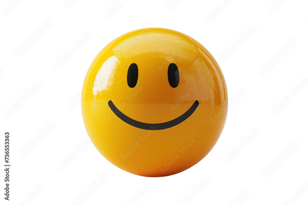 Simple smiley emoji isolated on white Simple smiley emoji isolated on white