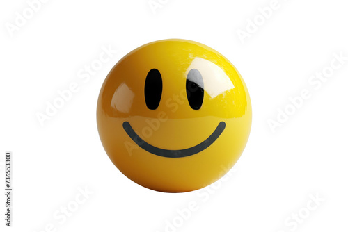 Classic smiley emoji isolated on white