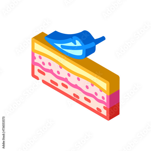 smooth skin hair salon isometric icon vector illustration