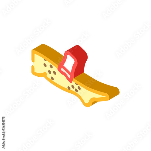 leg hair depilation female isometric icon vector illustration