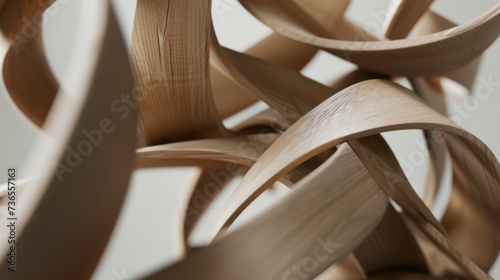 bent wood forms, bent wood abstract art photo