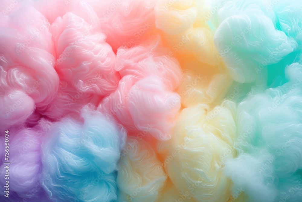 Fototapeta premium Colorful cotton candy.