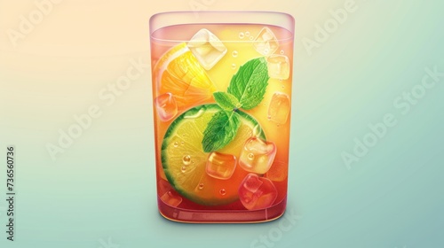 App icon vector-style image of crazy drink 