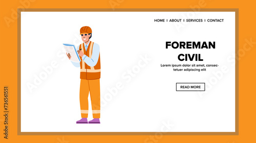 building foreman civil vector