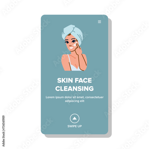 care skin face cleansing vector