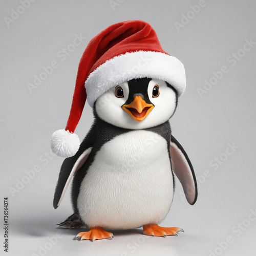 Christmas penguin isolated on transparent background © SR07XC3