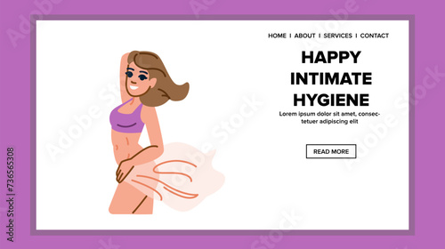 health happy intimate hygiene vector