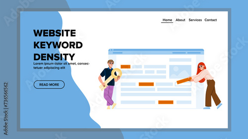 business website keyword density vector