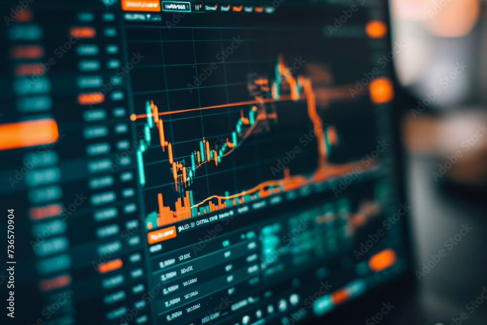close-up of a computer screen showing a cryptocurrency trading platform close-up of a computer screen showing a cryptocurrency trading platform
