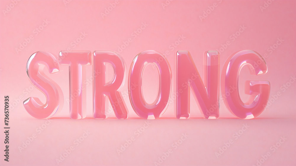 Gentle 3d style font. Glass text Gentle 3d style font. Glass text