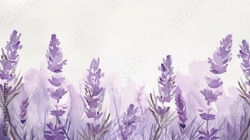 Watercolor painting of lavender flowers  delicate and artistic  perfect for home decor and creative projects.