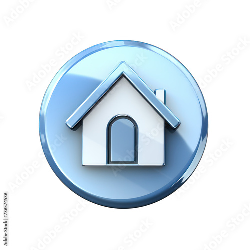 Modern home icon with a house