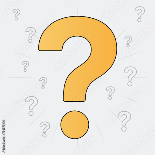 Question Mark Concept with Multiple Symbols