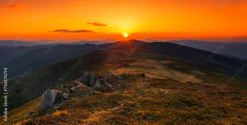 Carpathian mountains, Ukraine, Europe,	amazing panoramic summer scenery 